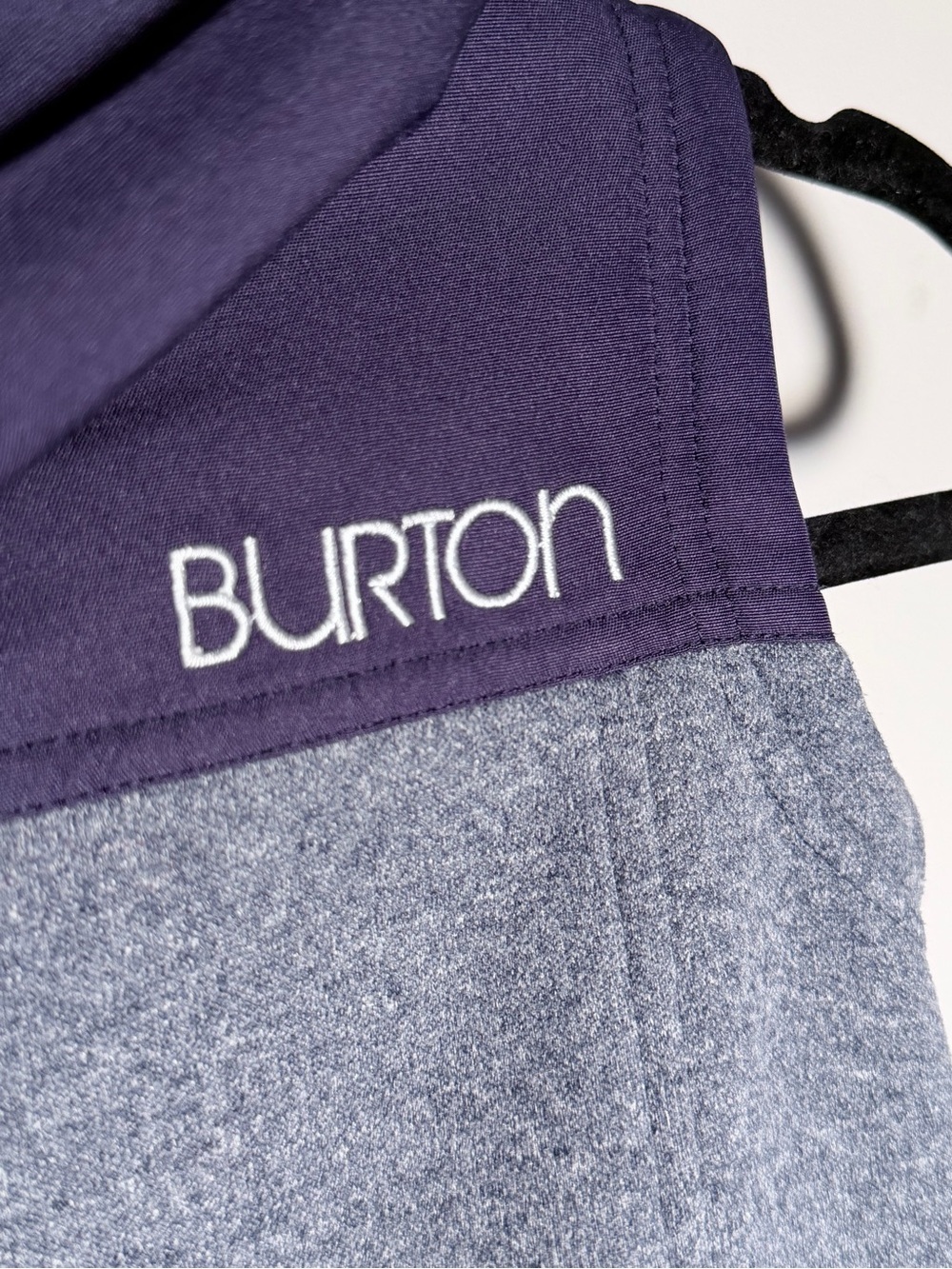 Burton Kids Hooded Sleeveless Zip Vest - Gray & Purple XS Ski Snowboard - Picture 9 of 11